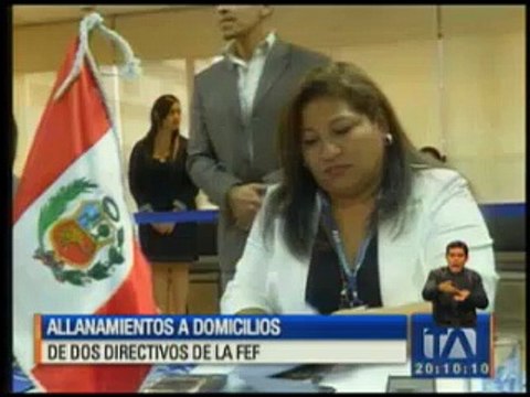 Allanamientos a dos domicilios de directivos de la FEF