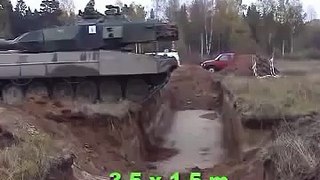 Jumping The Gap With a Tank - So cool