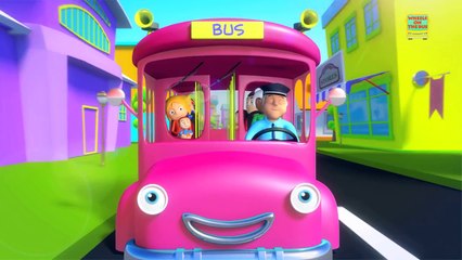 Wheels on the bus go round and round | Nursery rhymes and kids songs