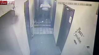 LiveLeak - Drunk Woman Falls into Gents Toilet -