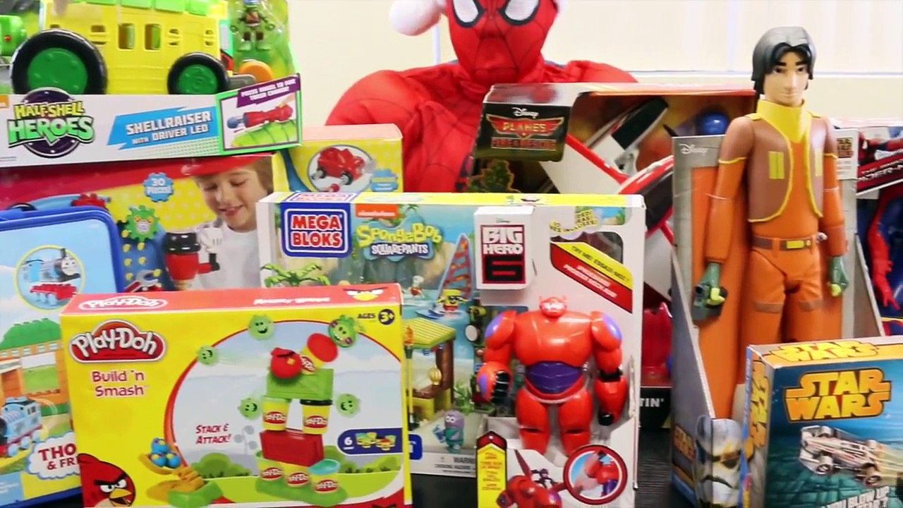 TOP 10 TOYS for Boys Christmas 2014 Spiderman TMNT Play Doh Star Wars Big Hero 6