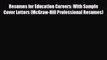 [PDF] Resumes for Education Careers: With Sample Cover Letters (McGraw-Hill Professional Resumes)