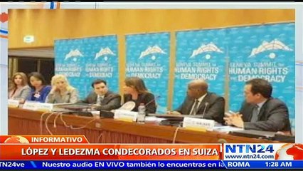 ONG internacionales de DD.HH. otorgan a Leopoldo López y a Antonio Ledezma el Premio a la Valentía 2016