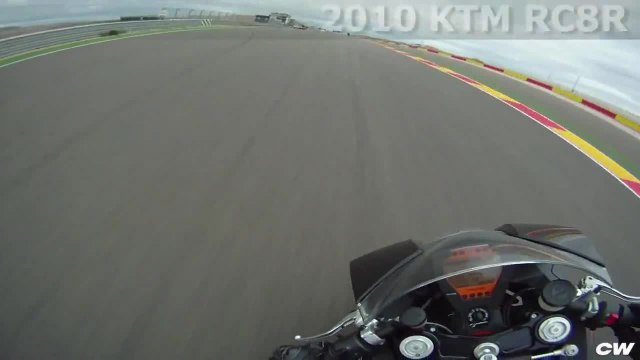 Onboard the KTM RC8R at Motorland Aragon