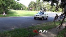 Invisible Rope Prank Causes Car Crash HD