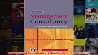Download PDF  Management Consultancy A Handbook for Best Practice FULL FREE