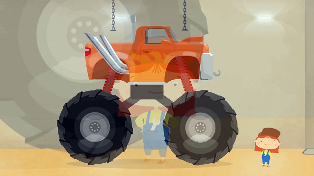 Мультфильмы про машинки для детей. Супер автомобиль monster truck. Доктор Машинкова