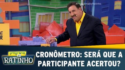 Cronômetro: Será que a participante acertou?