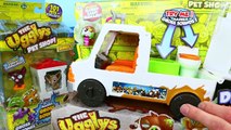 GROSS PETS & PUPPIES!!!! The Ugglys Pet Shop Dirty Dogs Wash Van Truck Gross Homes and Metallic Poop