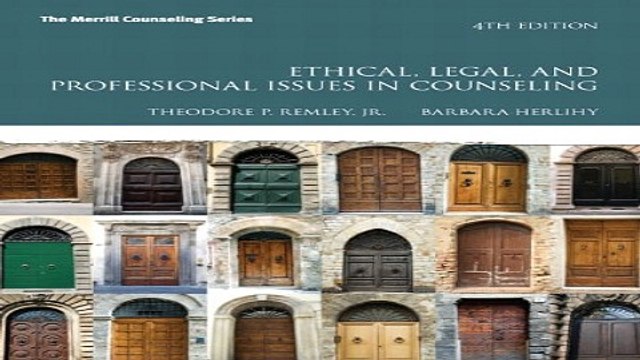 Read Ethical Legal and Professional Issues in Counseling 4th Edition Merrill Counseling