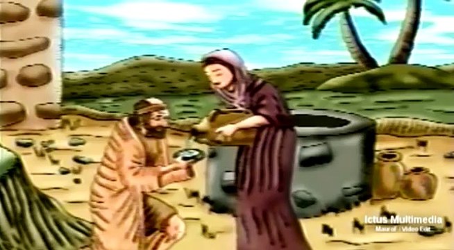 07 Isaac y sus Hijos Esau y Jacob Dibujos animados La Biblia Para Niños