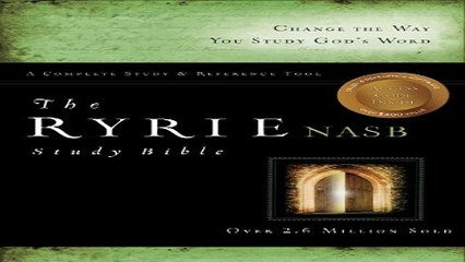 Download The Ryrie NAS Study Bible Genuine Leather Black Red Letter  Ryrie Study Bibles 2008