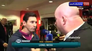 Entrevista Messi Arsenal vs Barcelona 0-2 Champions League 2016