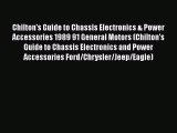 Ebook Chilton's Guide to Chassis Electronics & Power Accessories 1989 91 General Motors (Chilton's