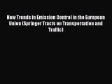 Book New Trends in Emission Control in the European Union (Springer Tracts on Transportation