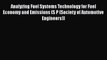 Ebook Analyzing Fuel Systems Technology for Fuel Economy and Emissions (S P (Society of Automotive