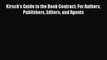 [Download PDF] Kirsch's Guide to the Book Contract: For Authors Publishers Editors and Agents