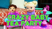 BABY ALIVE Lucy is BAD at Minnie Mouse Cupcake & Tea Party with Babys New Teeth Doll Lisa