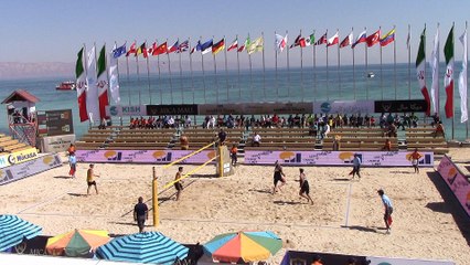5 RUS vs POL 2-1 Stoyanovskiy/Yarzutkin vs Kadziola/Szalankiewicz (18-21, 21-14, 15-10)