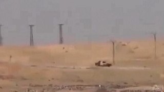 Огненный шар: видео уничтожения террориста курдской ракетой