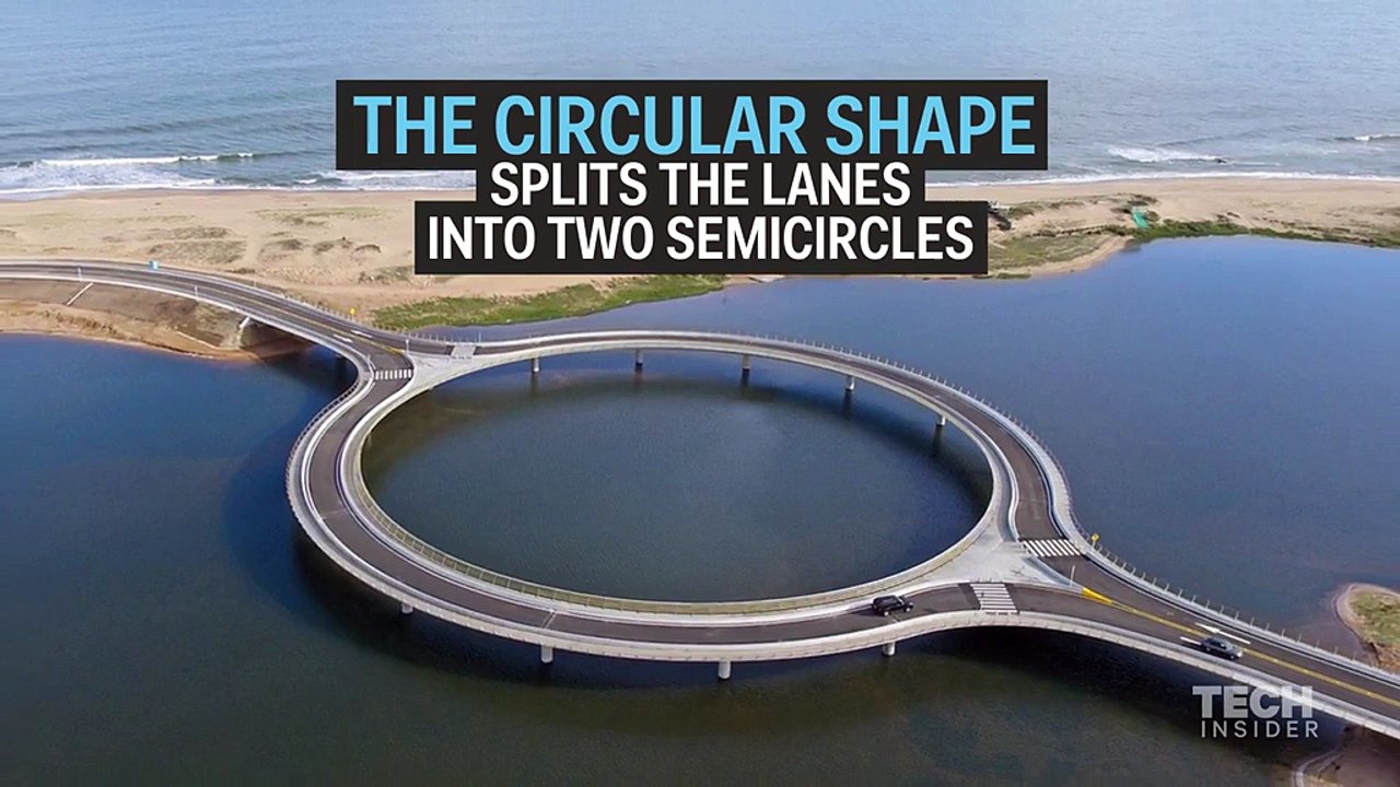 This circular bridge in Uruguay