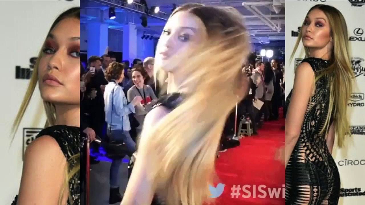 Gigi Hadid steals the show in sexy see through jumpsuit at Sports Illustrated Swimsuit event | SportsMania