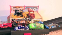 Cars Mater and Bessie Play Doh Oil Tractor Tipping, Piston Cup Race, Disney Pixar Cars Road Paver