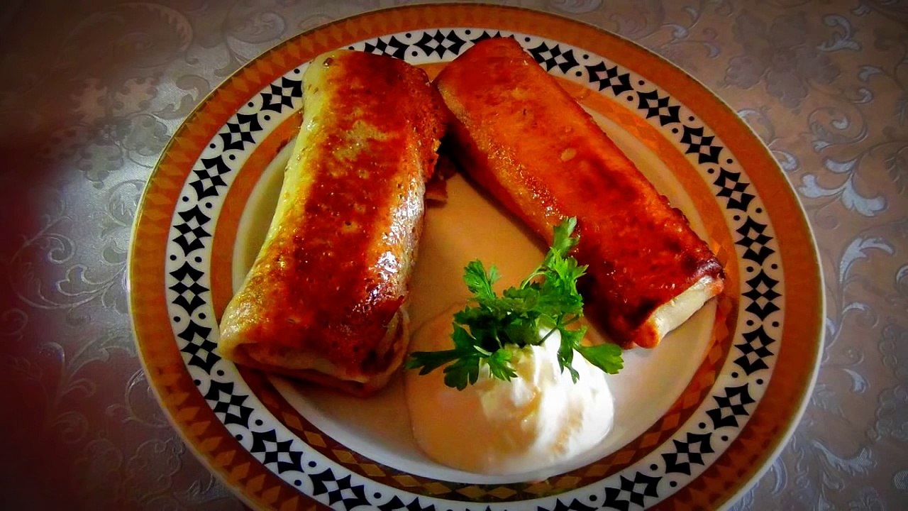 Бездрожжевые Блины с Мясным Фаршем