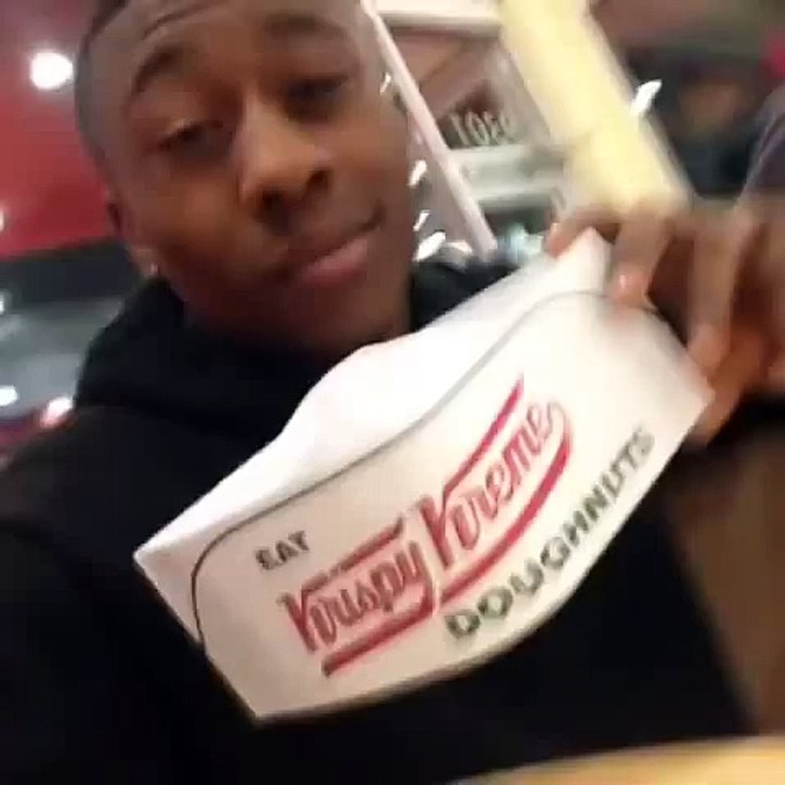 back at it again at krispy kreme