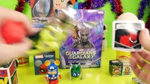 Play Doh Surprise Eggs Marvel Superheroes Blind Box Opening Spiderman Captain America Toys DCTC