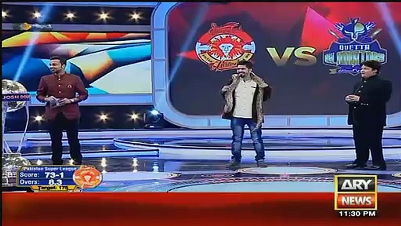 Fight Between Ali Hassan and Waseem Badami in a Live Show,HBL PSL FINAL 2016