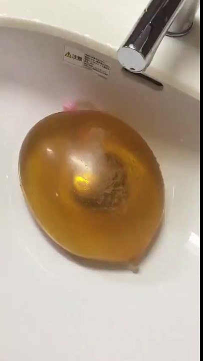 condom filled with tea