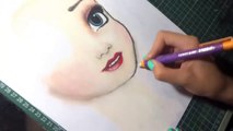 Speed Drawing: Elsa (Frozen) | Diana Diaz