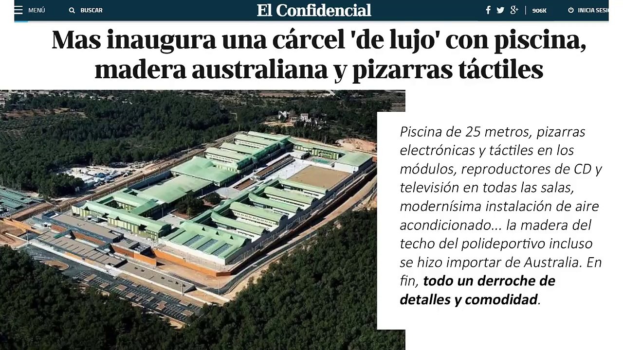 Las cárceles no pueden ser balnearios - Miguel Ángel Revilla