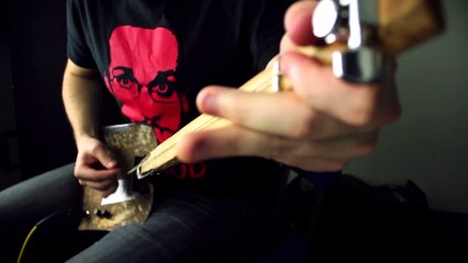 Metal Musician plays Guitar on a... Shovel!!