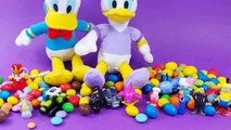 Donald Duck & Daisy Duck in Play doh surprise eggs Toys Christmas tree with peppa pig