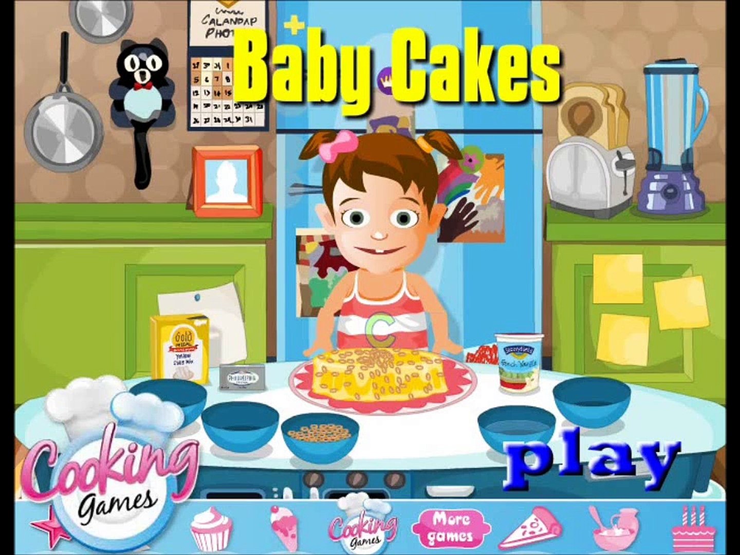 Baby Cake video-Fun Baby Games-Cooking Games