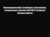 Book Rennwagentechnik: Grundlagen Konstruktion Komponenten Systeme (ATZ/MTZ-Fachbuch) (German