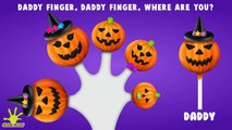 The Finger Family Pumpkin Cake Pop Family Nursery Rhyme | Halloween Finger Family Songs