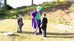Batman + Robin Fight Joker! Punching Chasing n Falling + Beats up Batman HobbyKidsTV