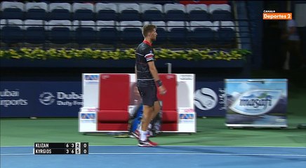 Nick Kyrgios vs Martin Klizan Highlights Dubai 2016