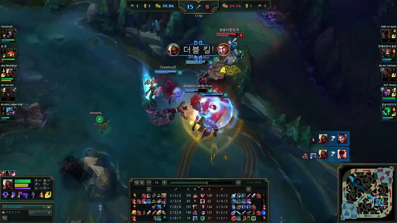 ahq Westdoor   Zed vs LeBlanc   KR LOL SoloQ Highlights