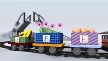 Trains for Children- Little Red Alphabet Train - Học chữ cái ABC qua mô hình đoàn tàu