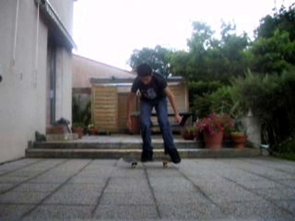 Skateboard Ollie Flip Pop-shove-it ralenti
