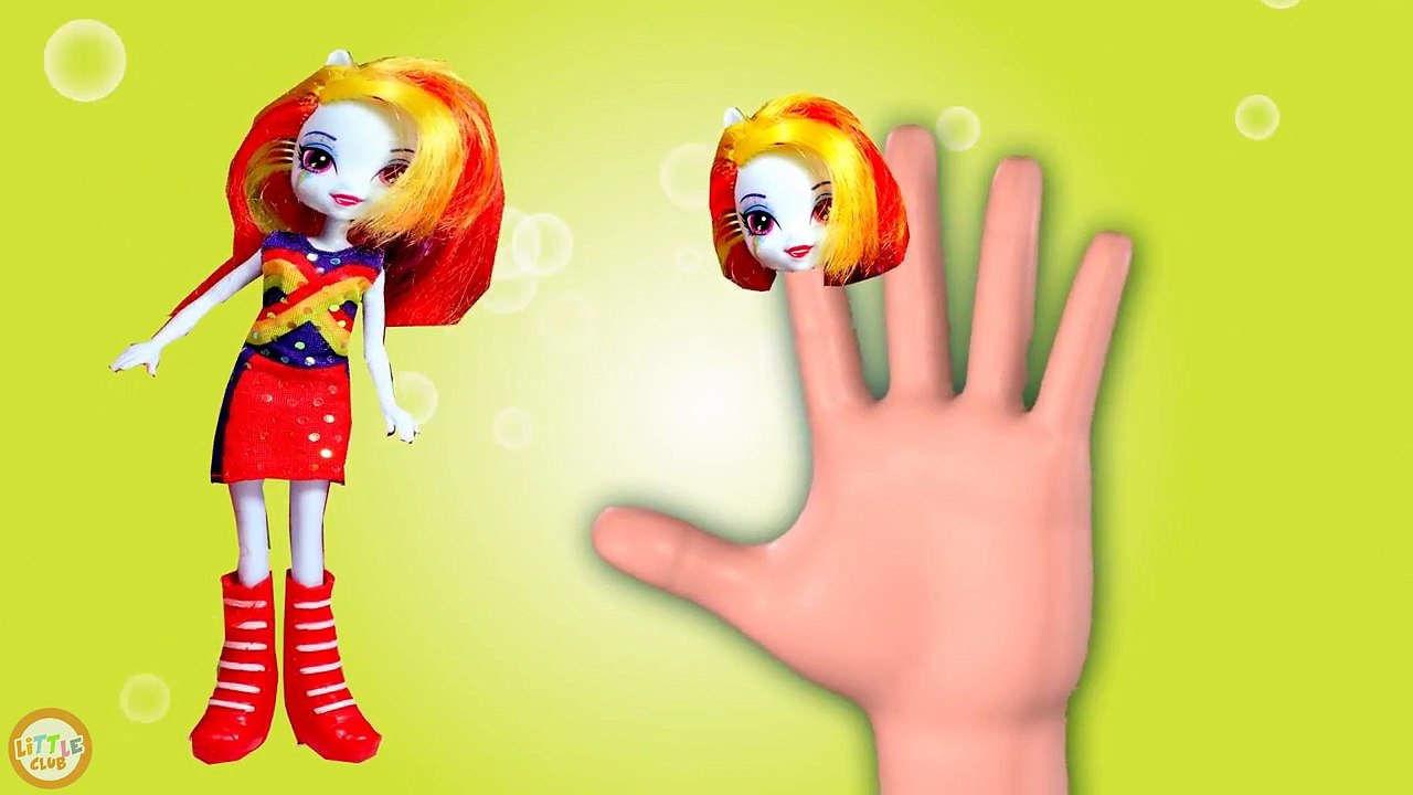 Equestria Girls Finger Family Nursery Rhymes for Children
