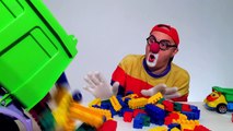 Videos for Kids LEGO Car Clown CLONE! Childrens Toy Trucks Videos (автомобиль клоун)