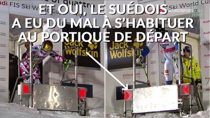 La chute ridicule d'un skieur suédois