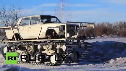 Engenheiro Russo transforma o seu velho Lada num tanque!