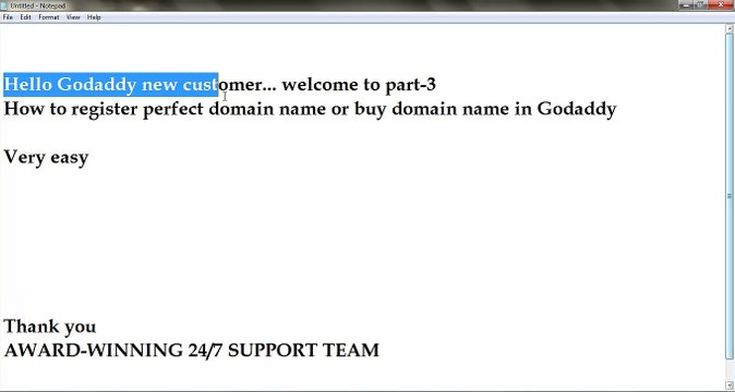 How to register domain name in GoDaddy part-3