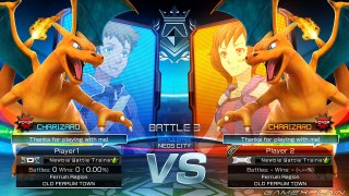 Pokkén Tournament Wii U - Charizard vs Charizard Gameplay (60fps)
